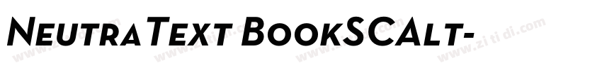NeutraText BookSCAlt字体转换